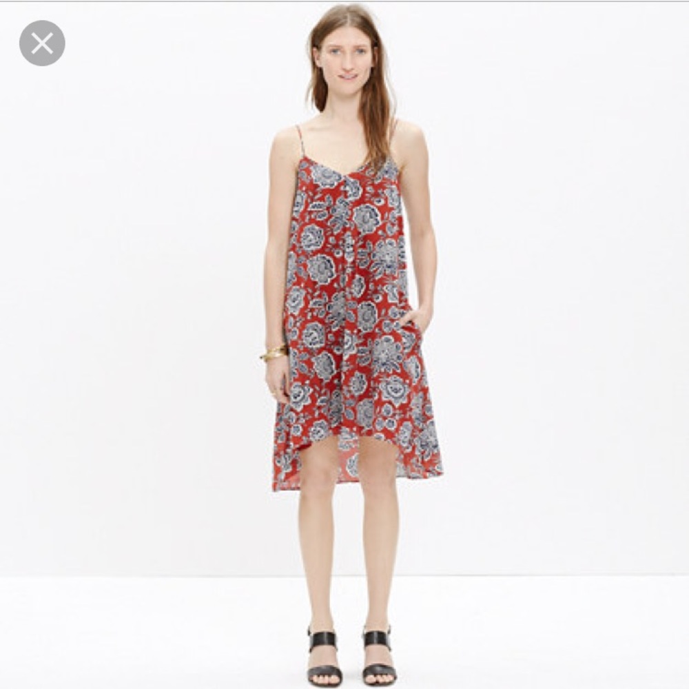 MADEWELL FLORAL PRINT DRESS